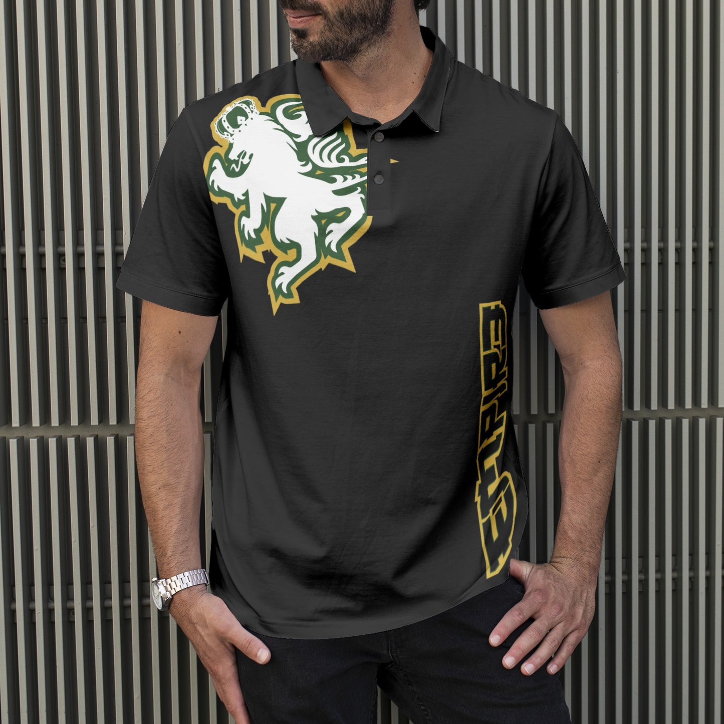 3P1C EMPIR3 Lion Men's All-Over Print Polo Shirts